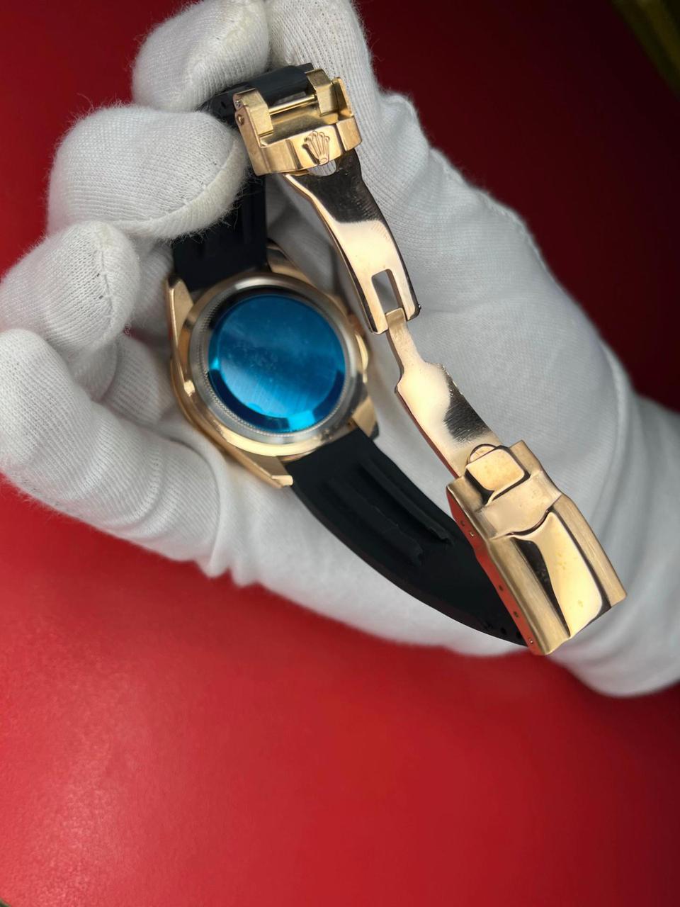 Rolex yacht Master With Sillicon Straps Watch 100% orignal with box Best Quality watch   With Rolex Box